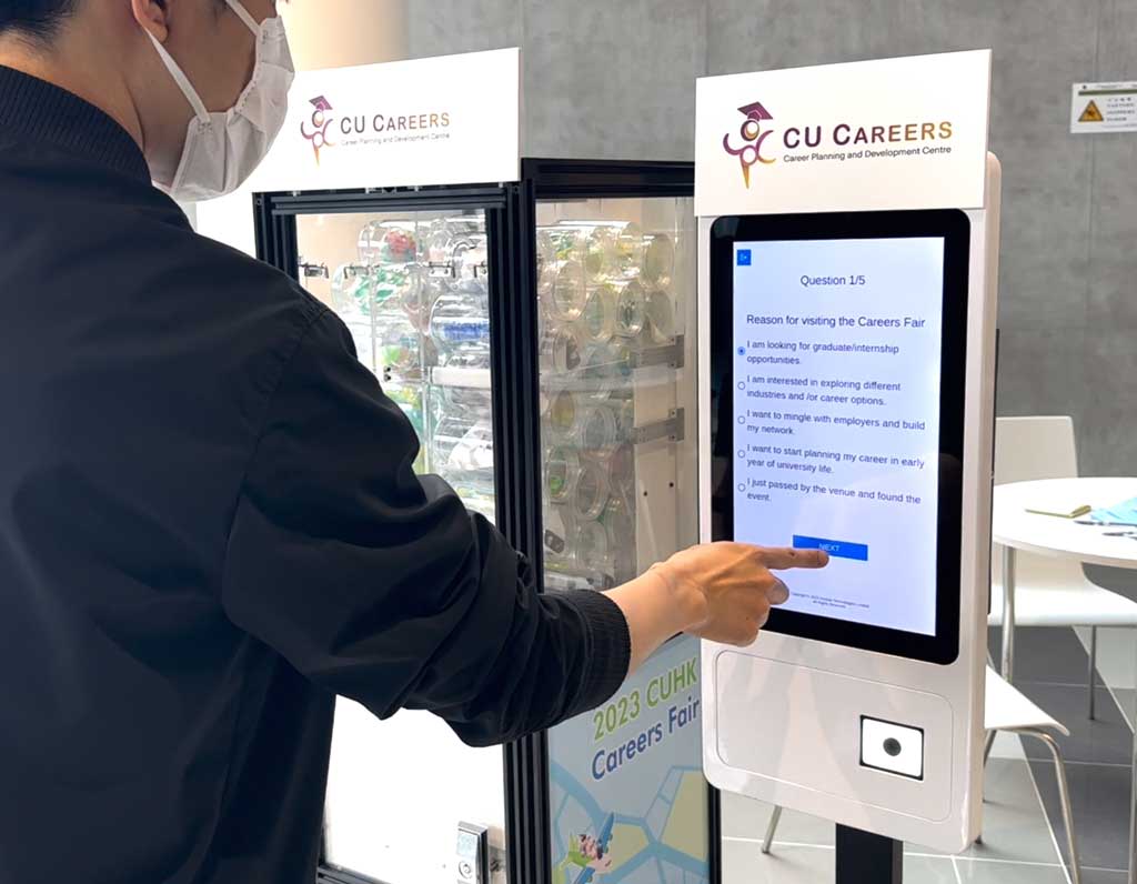 Gashapon machine for CUHK Careers Day